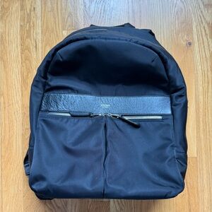 KNOMO Beauchamp Black Nylon Backpack with Front Zip Pocket